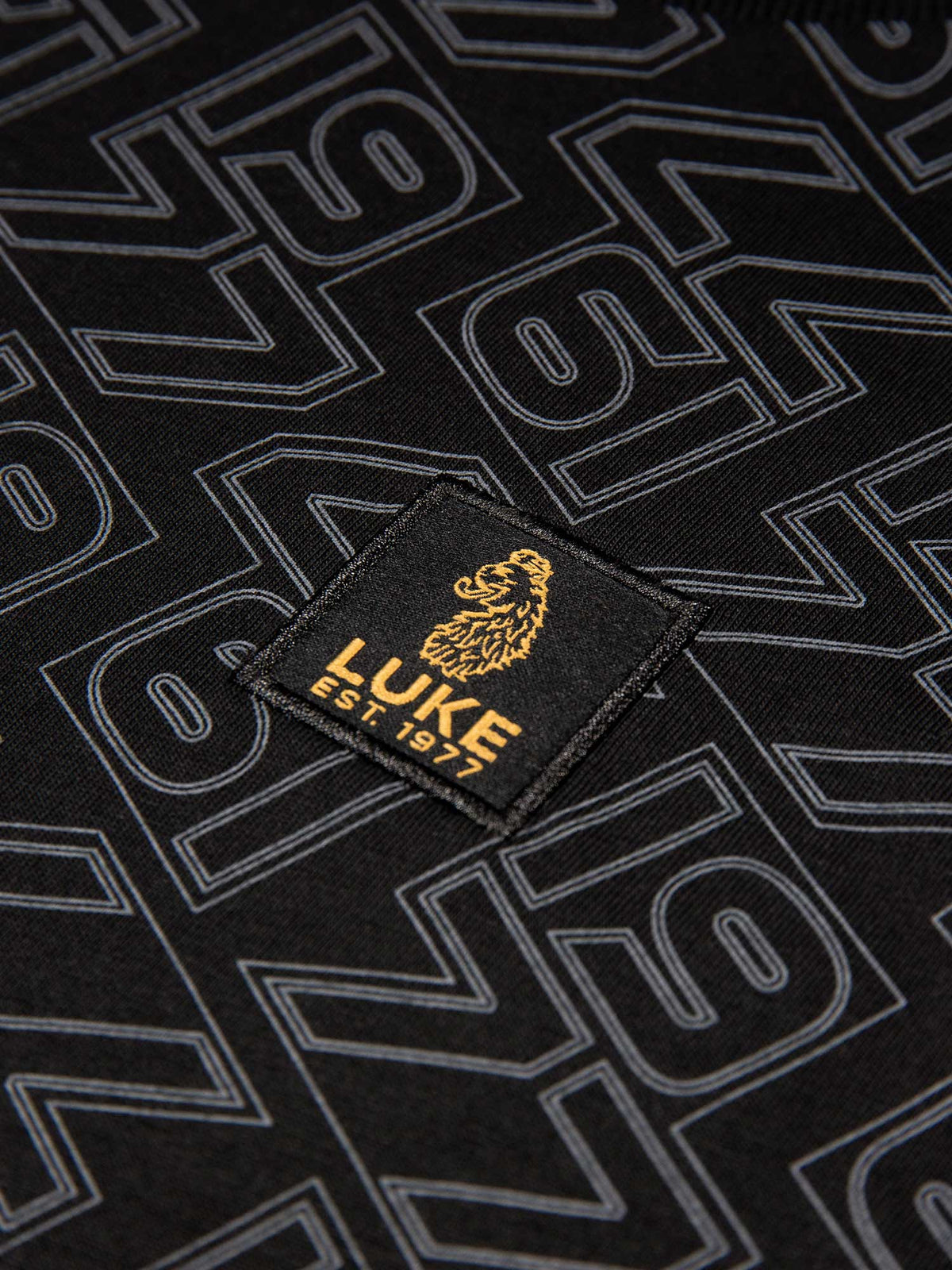 LUKE1977 Rossi Over Print T-Shirt - Black