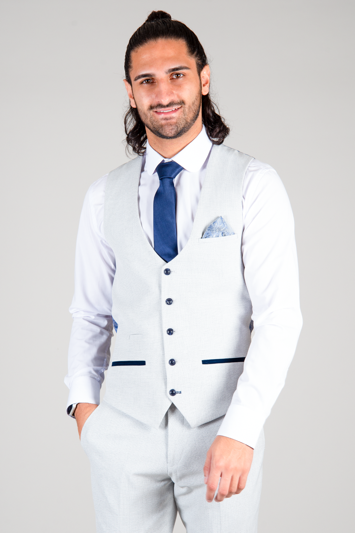 MARC DARCY Bromley Waistcoat - Stone