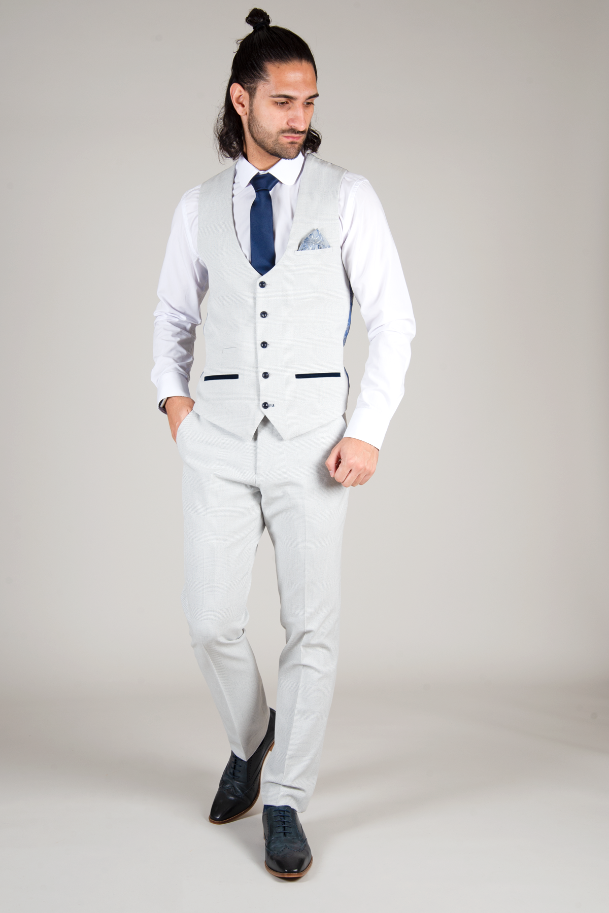 MARC DARCY Bromley Waistcoat - Stone