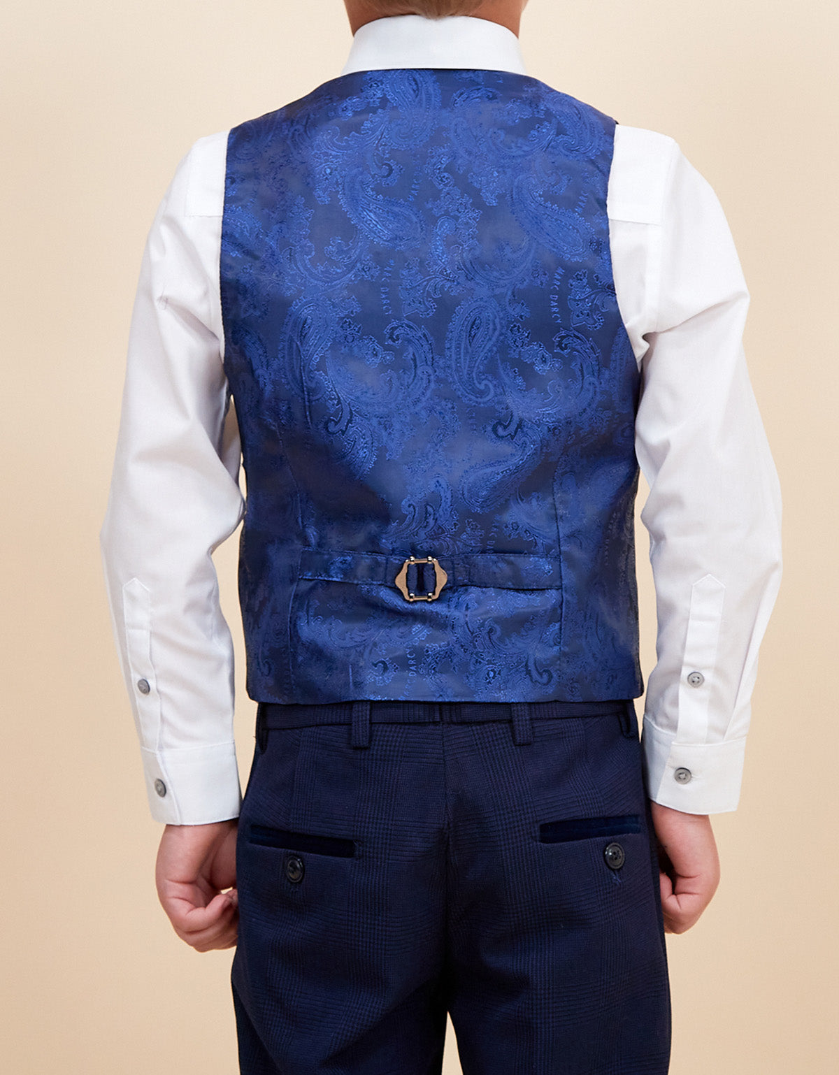 MARC DARCY Bromley Kids 3pc Suit - Navy Blue