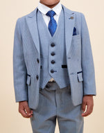 MARC DARCY Bromley Kids 3pc Suit - Sky