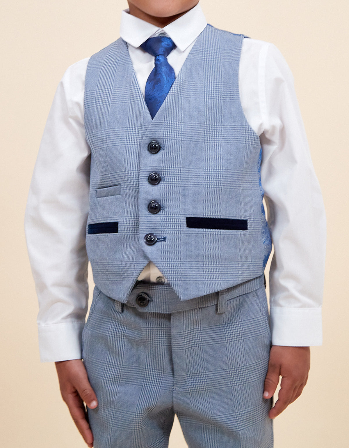 MARC DARCY Bromley Kids 3pc Suit - Sky
