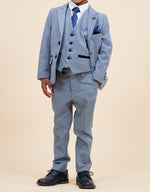 MARC DARCY Bromley Kids 3pc Suit - Sky