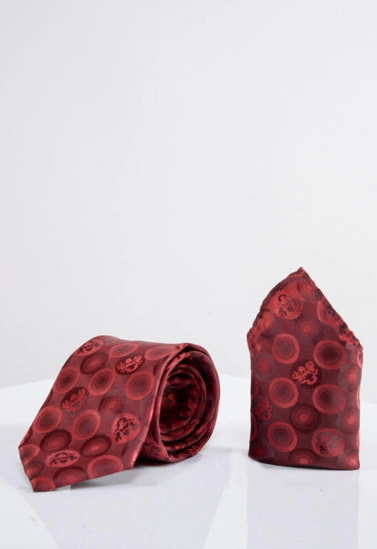 Bubbles Print Tie & Pocket Square Set