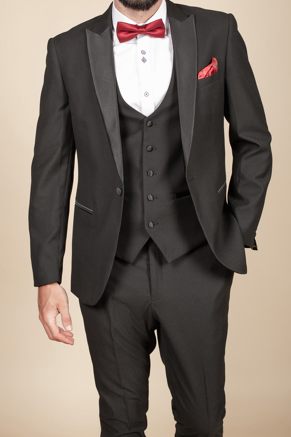 MARC DARCY Dalton Waistcoat - Black