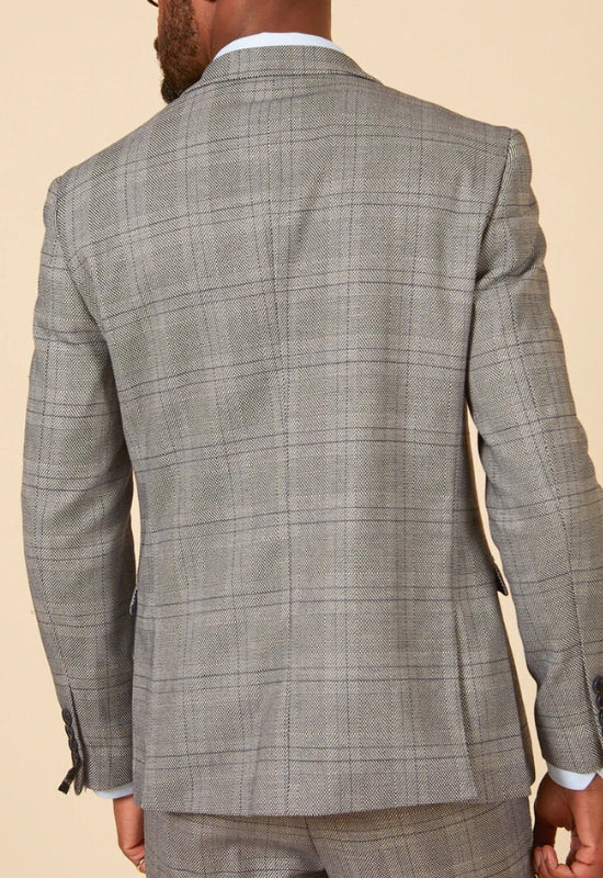 MARC DARCY Jerry Check Blazer - Grey