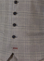 MARC DARCY Jerry Check Waistcoat - Grey