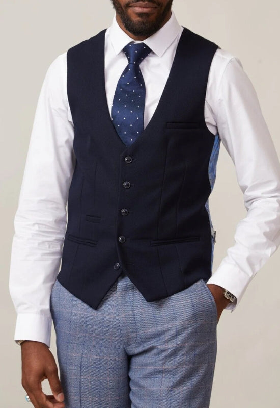 MARC DARCY Kelvin SB Waistcoat - Navy