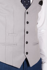 MARC DARCY Kelvin SB Waistcoat - Silver