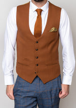 MARC DARCY Kelvin SB Waistcoat - Tan