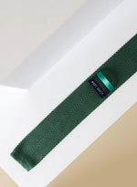 MARC DARCY Knitted Tie & Pocket Square - Olive