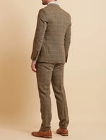 MARC DARCY Ted Check Tweed Trouser - Tan