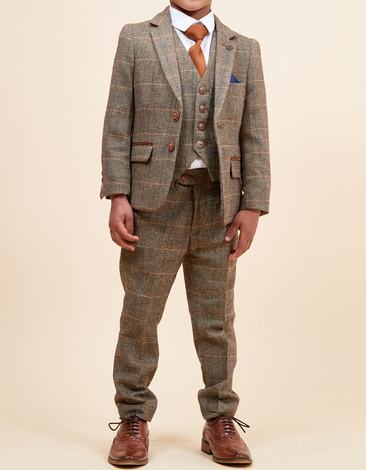 MARC DARCY Ted Kids 3pc Suit - Tan