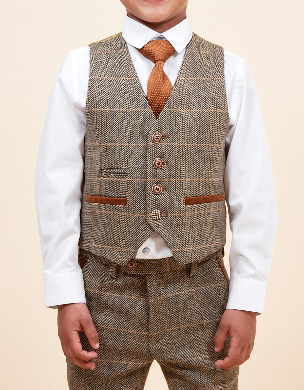 MARC DARCY Ted Kids 3pc Suit - Tan