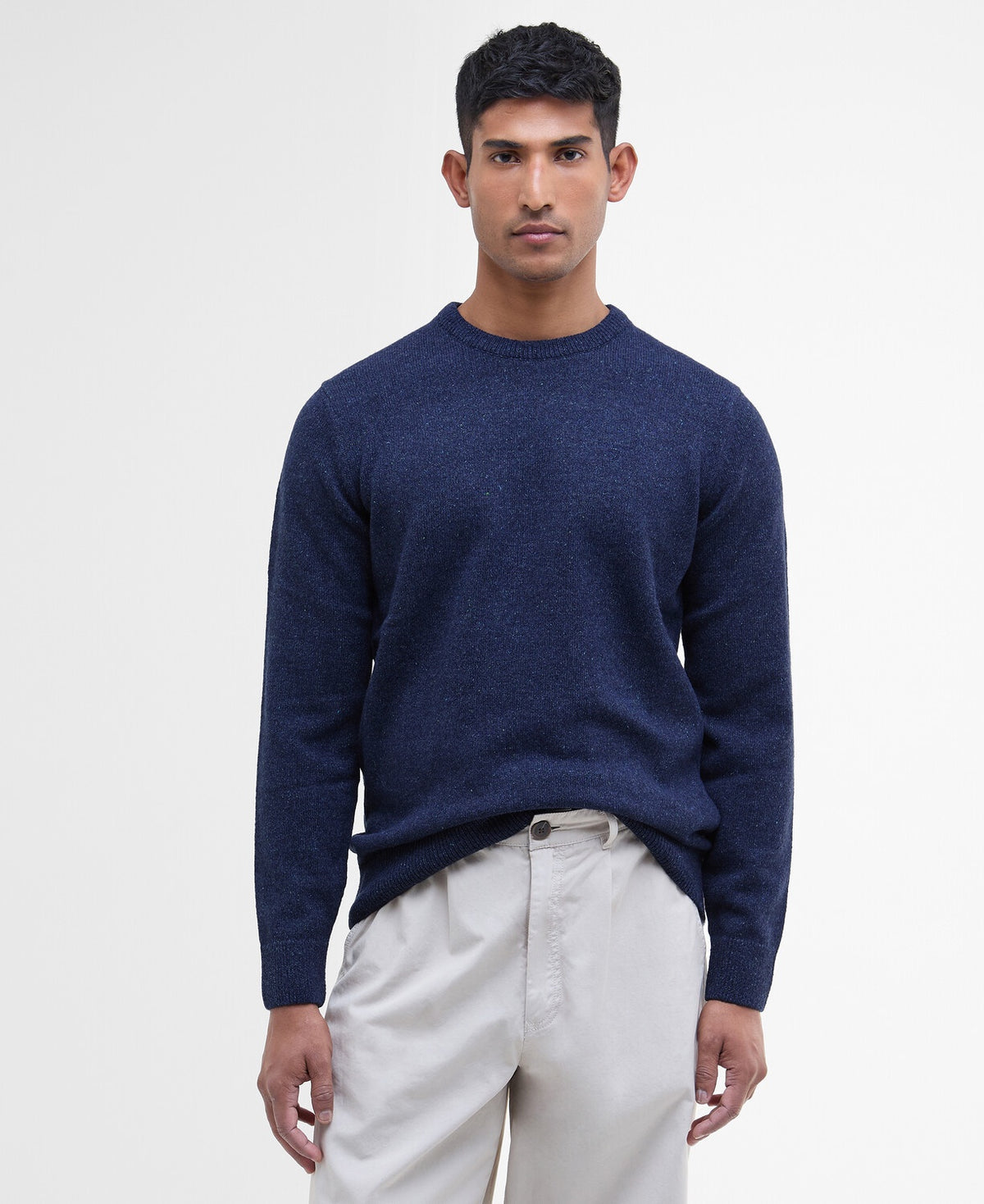Barbour Tisbury Crew Neck Knitted Jumper - Deep Blue