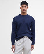 Barbour Tisbury Crew Neck Knitted Jumper - Deep Blue