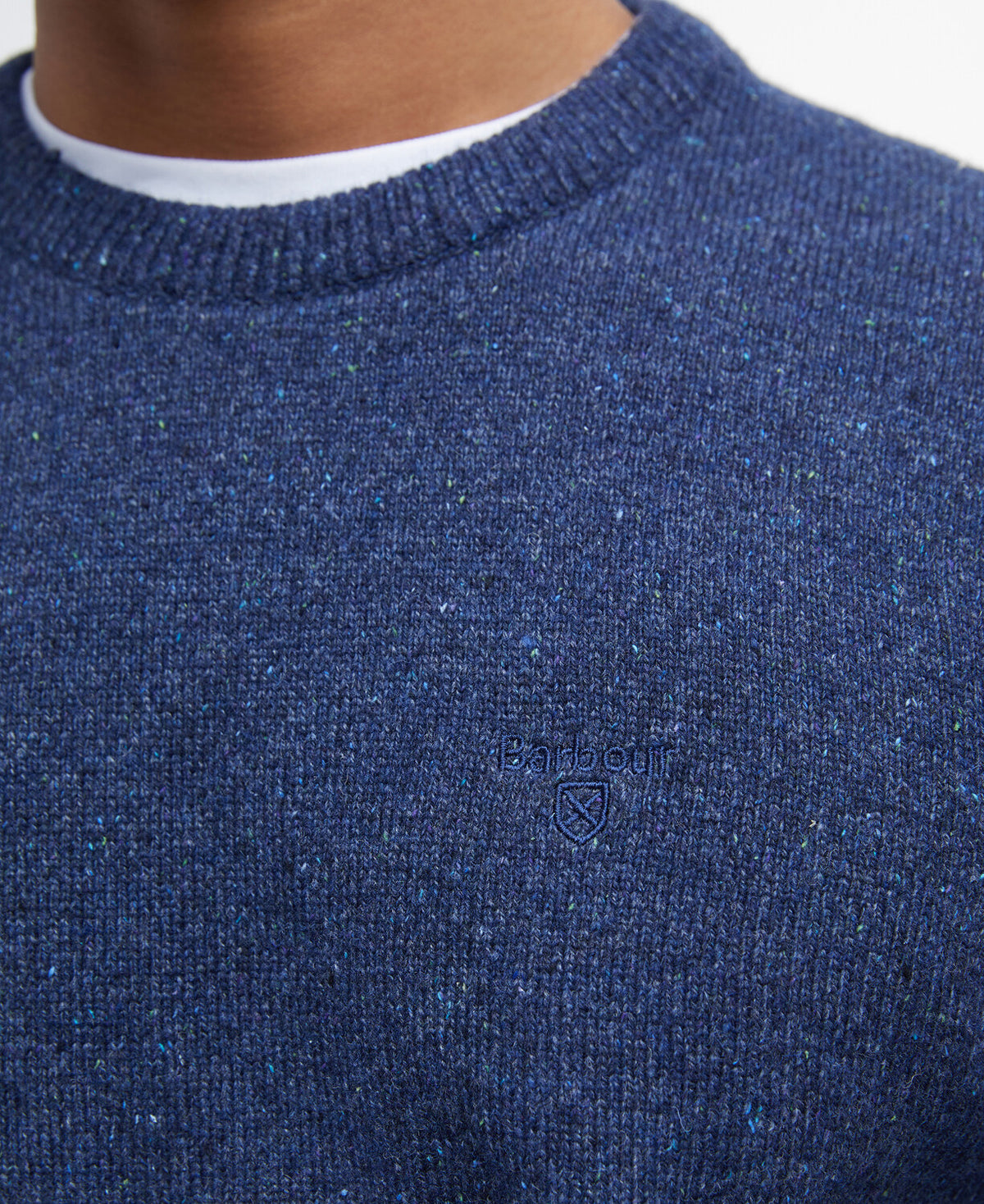 Barbour Tisbury Crew Neck Knitted Jumper - Deep Blue