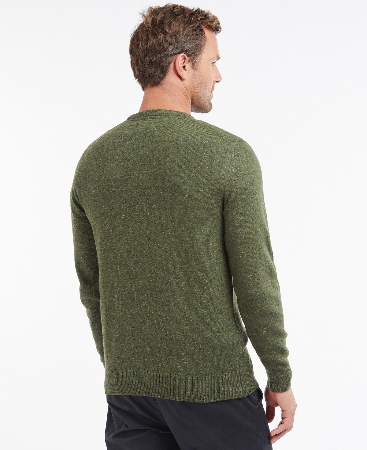Barbour Tisbury Crew Neck Knitted Jumper - Forest Green