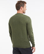 Barbour Tisbury Crew Neck Knitted Jumper - Forest Green
