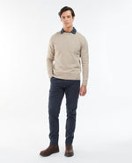 Barbour Tisbury Crew Neck Knitted Jumper - Stone