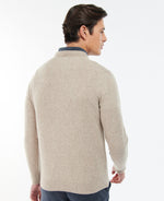 Barbour Tisbury Crew Neck Knitted Jumper - Stone