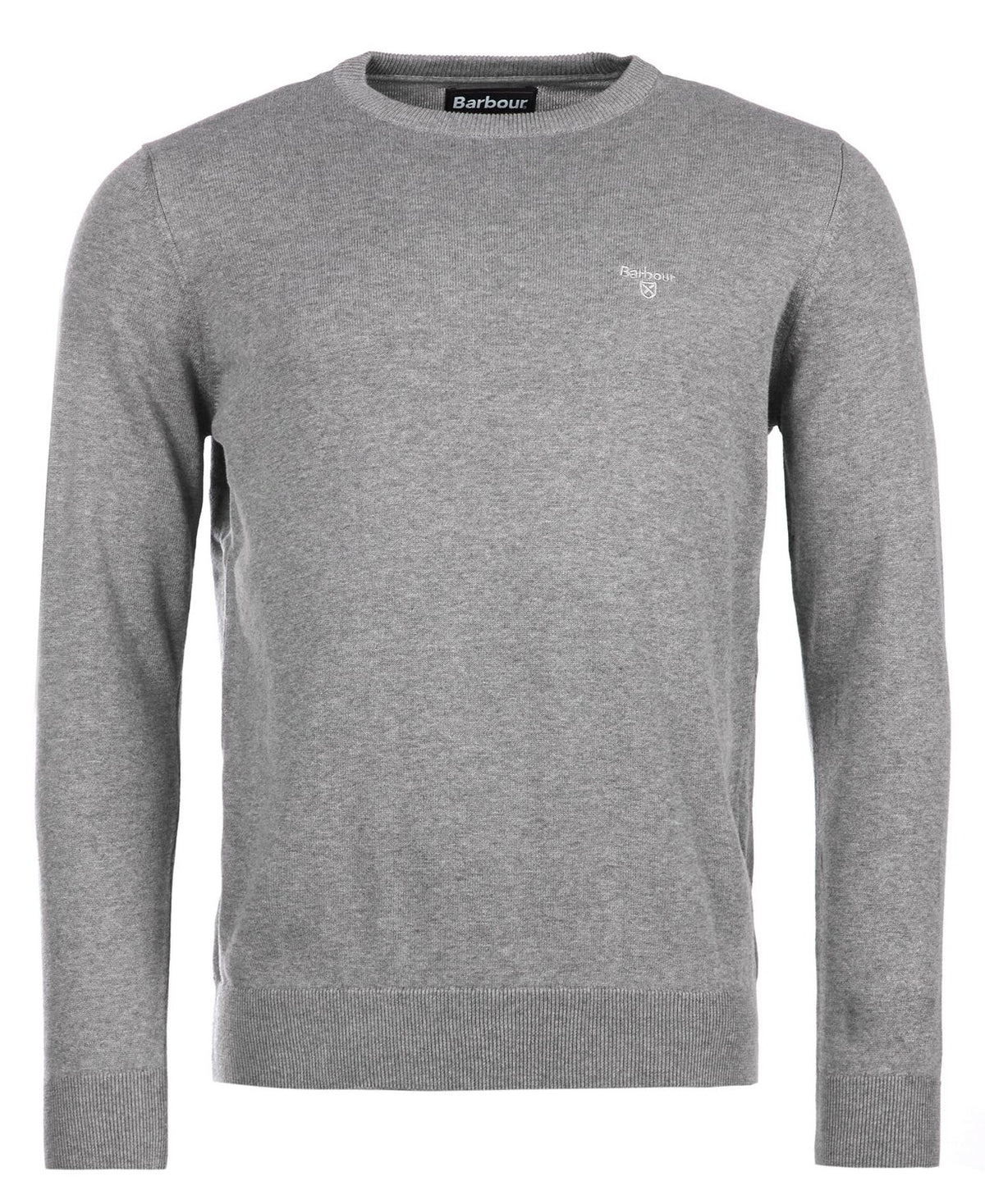 Barbour Pima Cotton Knitted Jumper - Grey