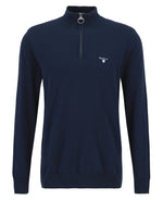 Barbour Lingwood Half Zip Funnel Neck Knitted Jumper - Navy Blue