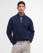 Barbour Grangetown Half Zip Knitted Jumper - Navy Blue
