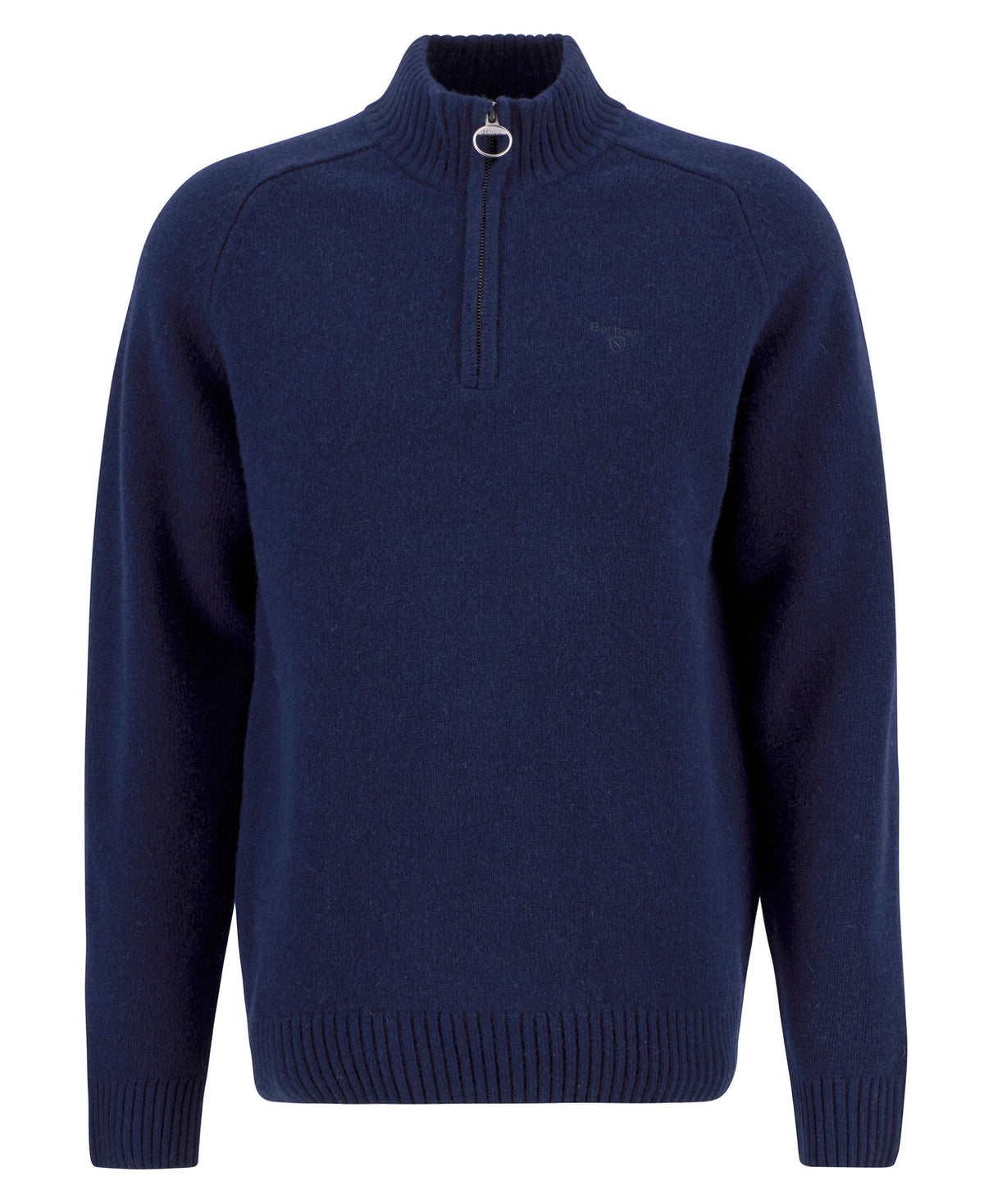 Barbour Grangetown Half Zip Knitted Jumper - Navy Blue