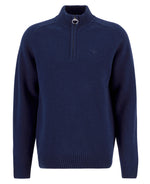 Barbour Grangetown Half Zip Knitted Jumper - Navy Blue