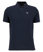 BARBOUR Tartan Pique Polo Shirt - Navy Blue