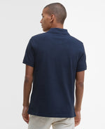 BARBOUR Tartan Pique Polo Shirt - Navy Blue