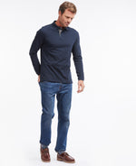 Barbour Essential Long Sleeve Polo Shirt - Navy