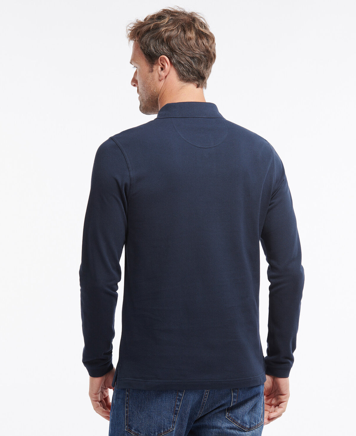 Barbour Essential Long Sleeve Polo Shirt - Navy