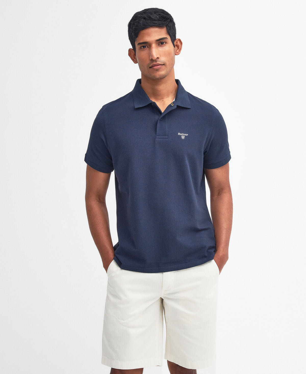 Barbour Lightweight Sports Polo Shirt - New Navy