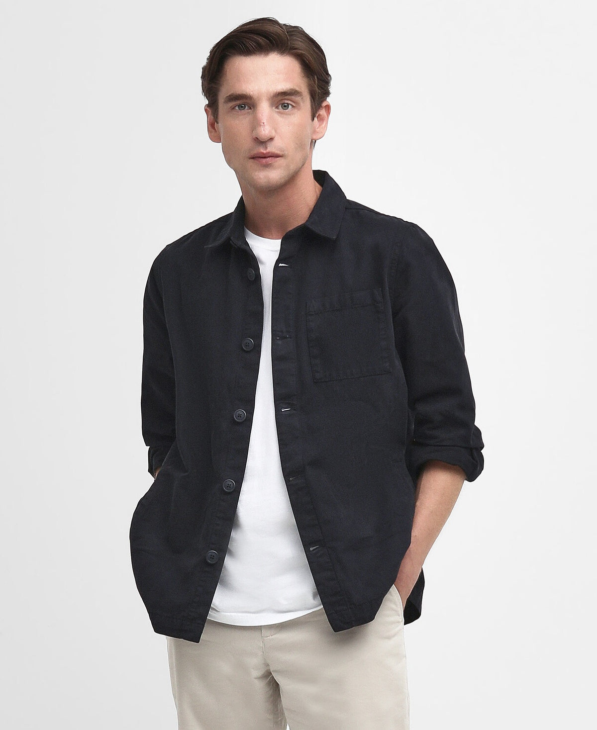 Barbour Washed Overshirt - Navy