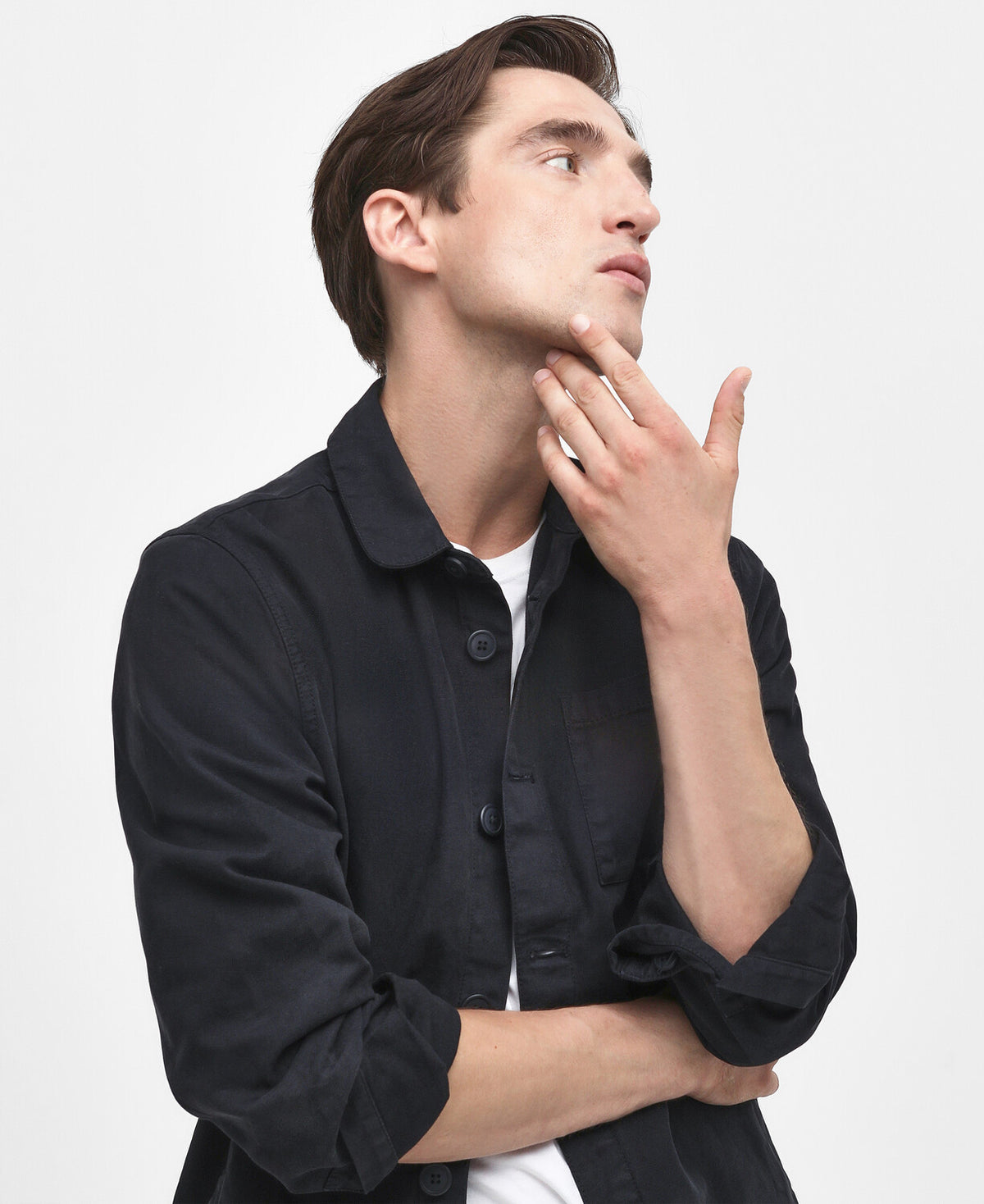 Barbour Washed Overshirt - Navy