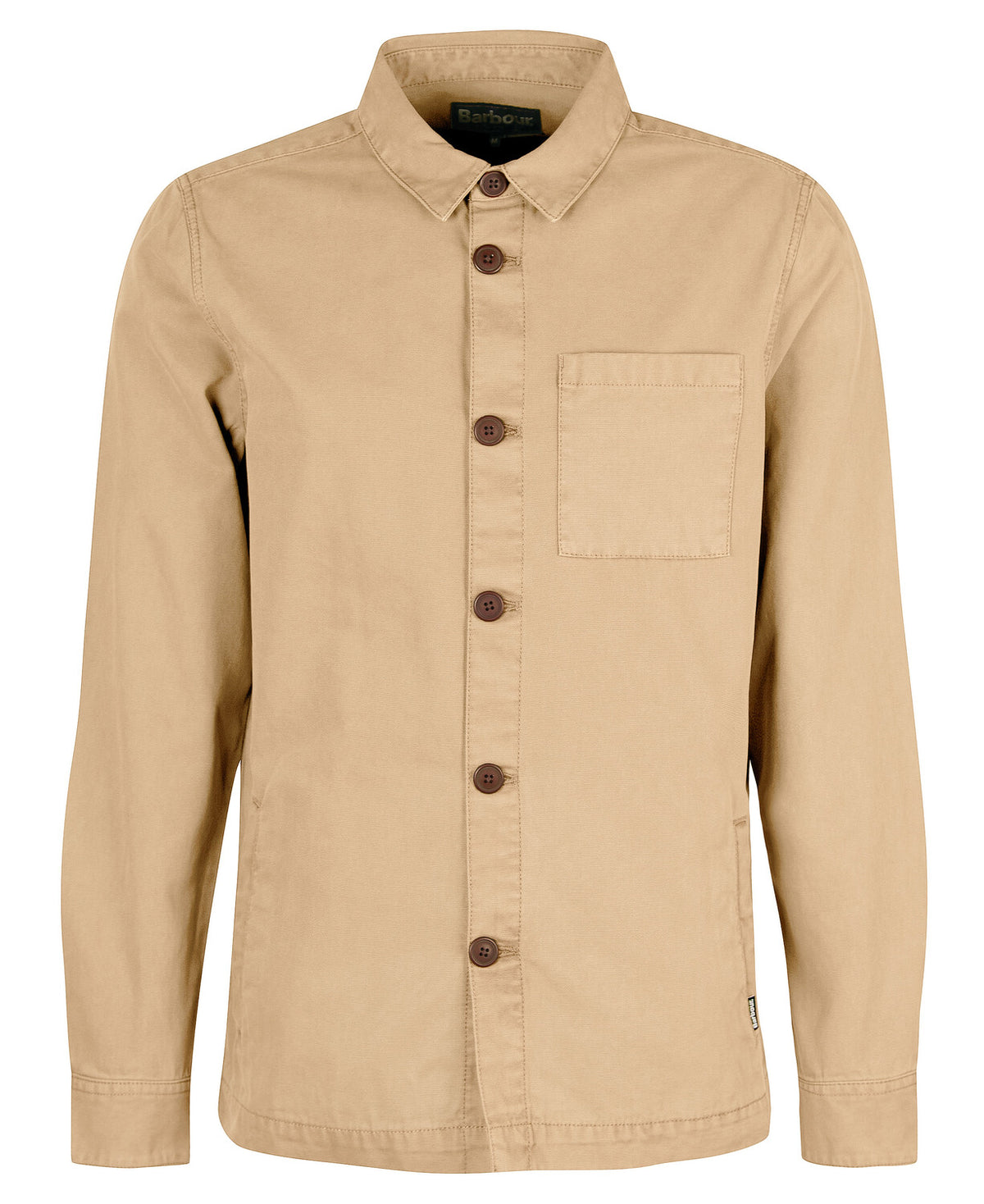 Barbour Washed Overshirt - Washed Stone