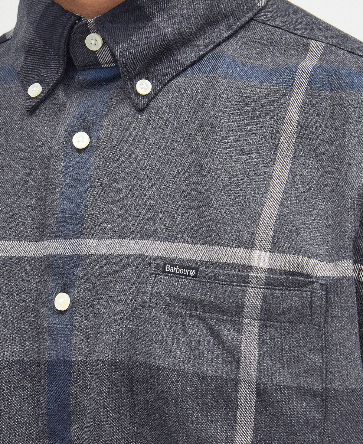 Barbour Dunoon Tailored Tartan Shirt - Graphite Black