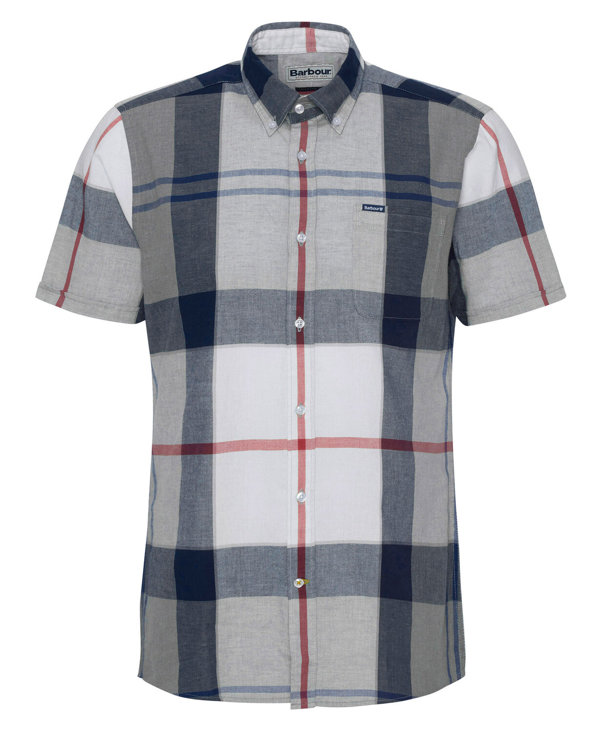 Barbour Doughill Short Sleeve Tartan Shirt - Bleached Pine