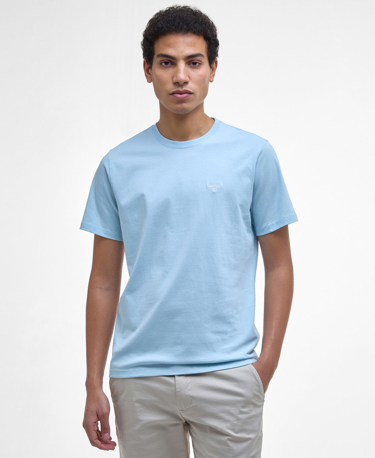 Barbour Essential Sports T-Shirt - Pale Sky