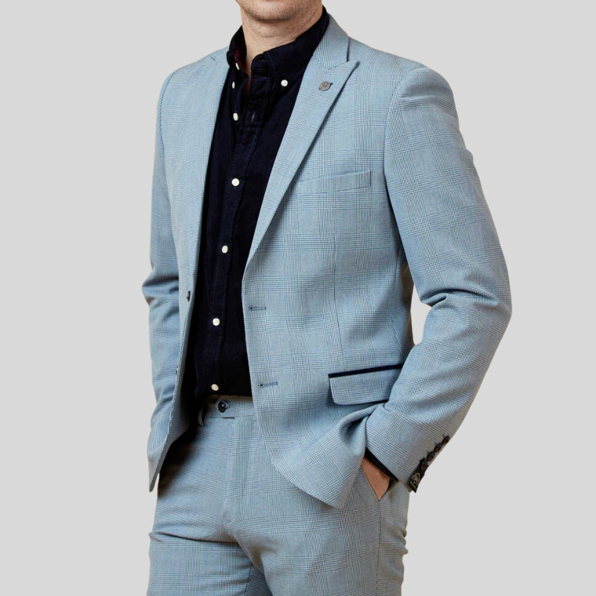 MARC DARCY Bromley Blazer - Sky Blue