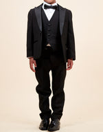 Marc Darcy Dalton Tux Kids 3pc Suit - Black