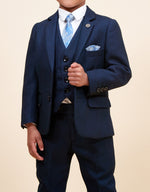 Marc Darcy Callum Kids 3pc Suit - Navy Blue