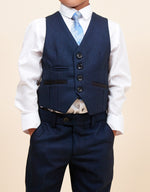 Marc Darcy Callum Kids 3pc Suit - Navy Blue