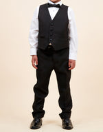 Marc Darcy Dalton Tux Kids 3pc Suit - Black
