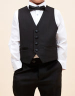 Marc Darcy Dalton Tux Kids 3pc Suit - Black