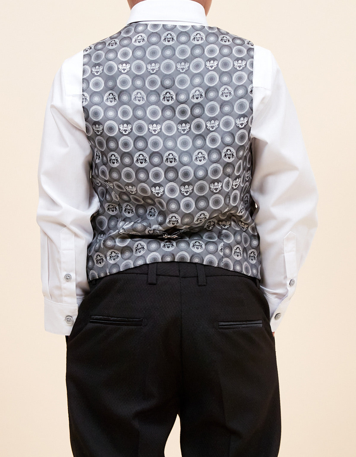 Marc Darcy Dalton Tux Kids 3pc Suit - Black