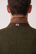 Marc Darcy Dean Tweed Blazer - Olive Green