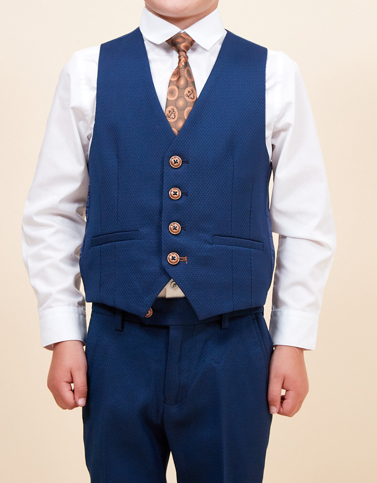 MARC DARCY Max Kids 3pc Suit - Royal Blue
